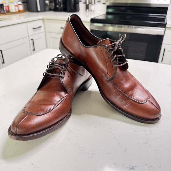 Allen Edmonds Other - Allen Edmonds Delray Dress Shoes Mens 10 B Brown Leather Split Toe Derby 6370